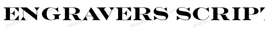 Engravers Script字体转换